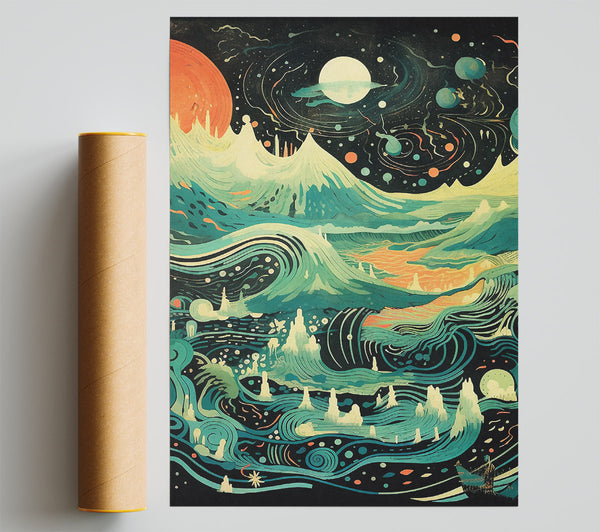 Cosmic Land Poster