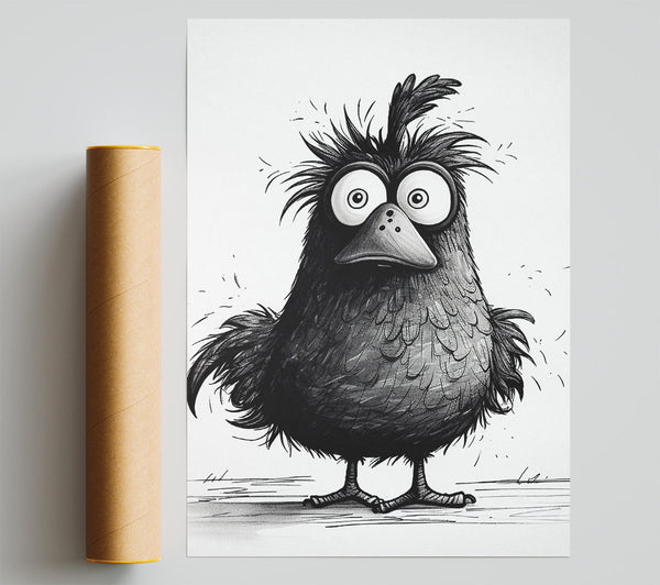 Crazy Bird Giclee Print