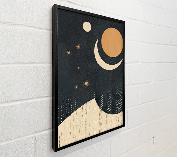 Crescent Moon And Circle