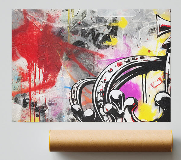 Crown Graffiti Poster