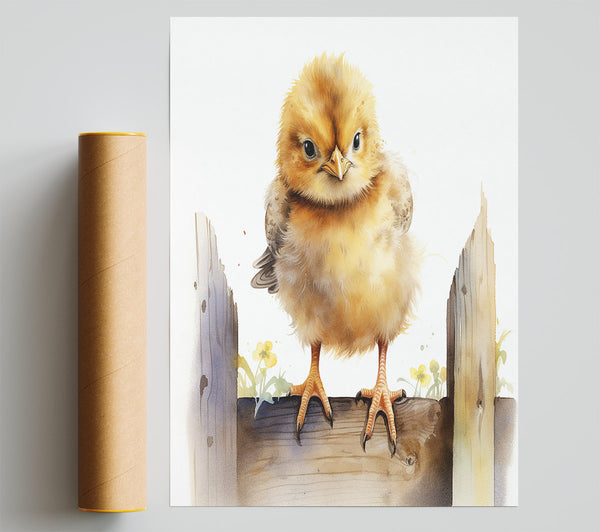 Cute Easter Chick Print