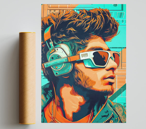 Cyberpunk Man Giclee Print