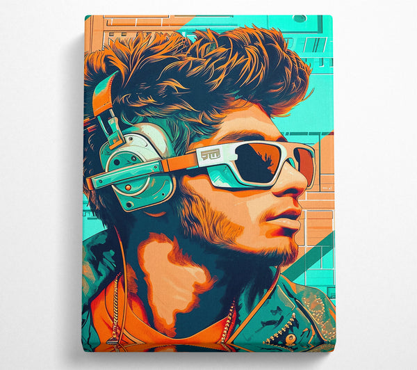 A Canvas Print of Cyberpunk Man Canvas Art