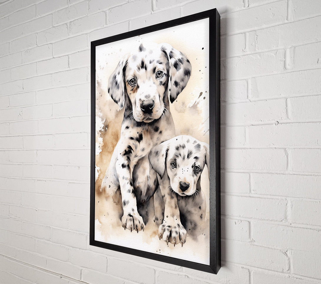  A Canvas Print of Dalmation Love Canvas Wall Art