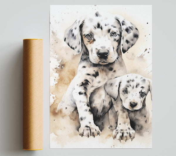Dalmation Love Giclee Print