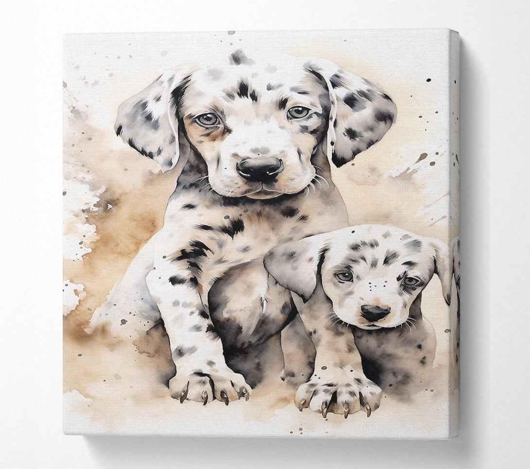  A Canvas Print of Dalmation Love Canvas Wall Art