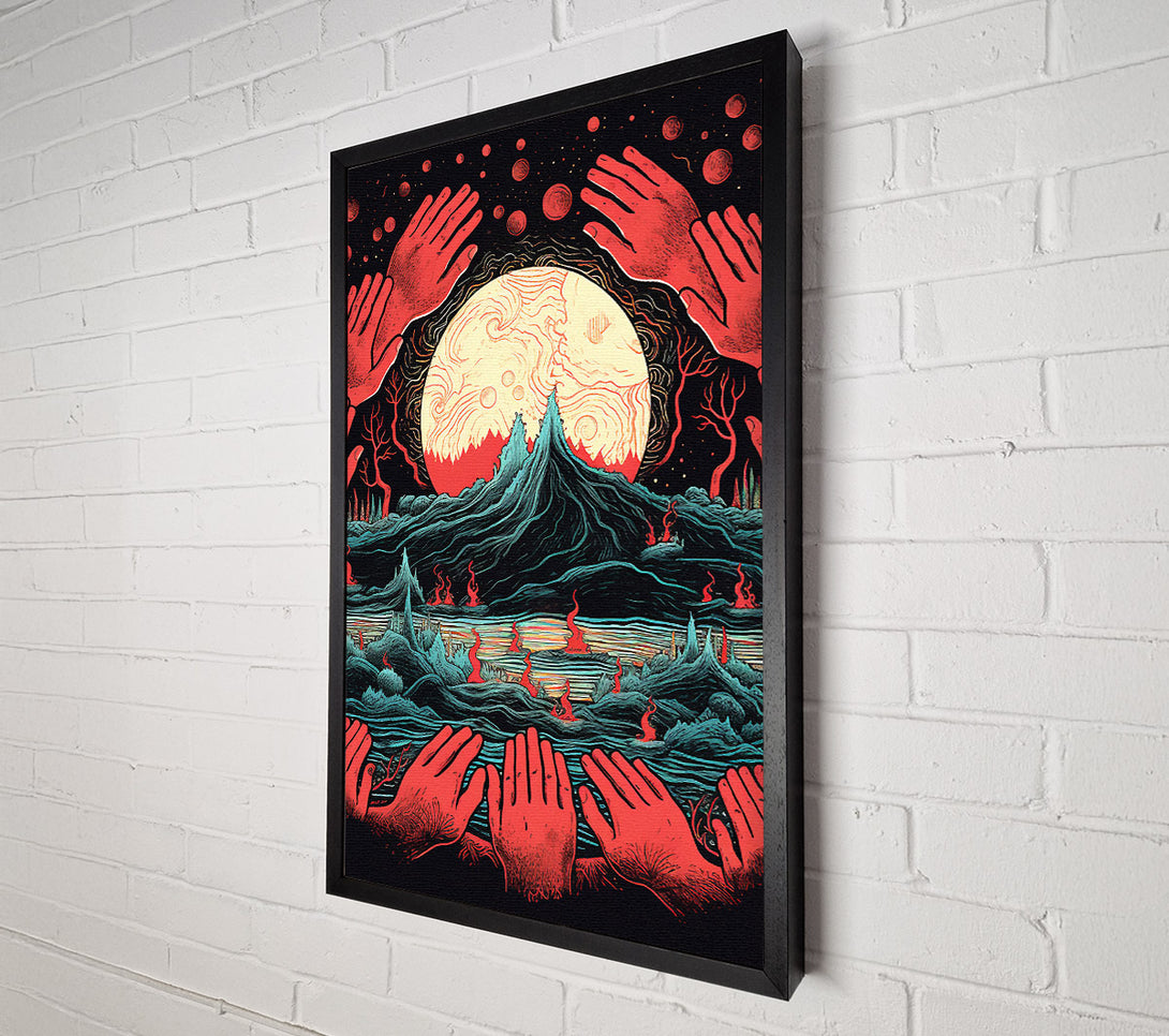  A Canvas Print of Dark Planet Canvas Art
