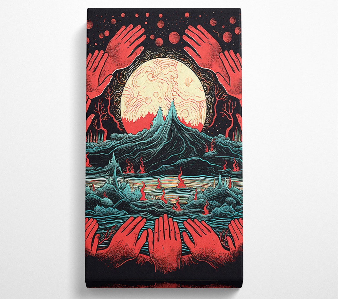  A Canvas Print of Dark Planet Canvas Art