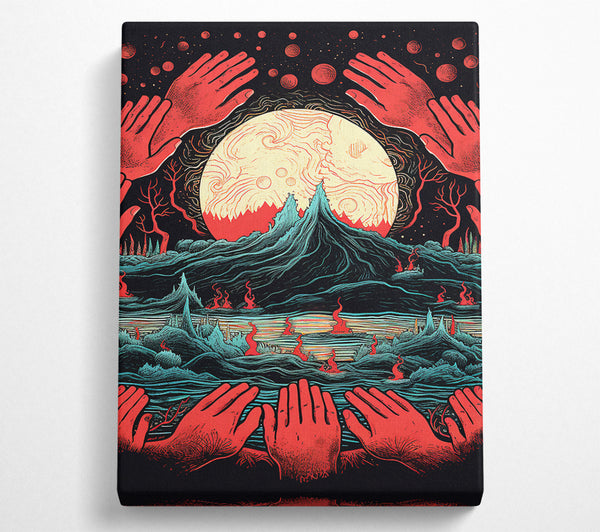  A Canvas Print of Dark Planet Canvas Art