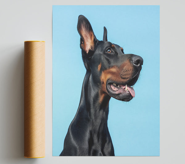 Doberman Blues Print