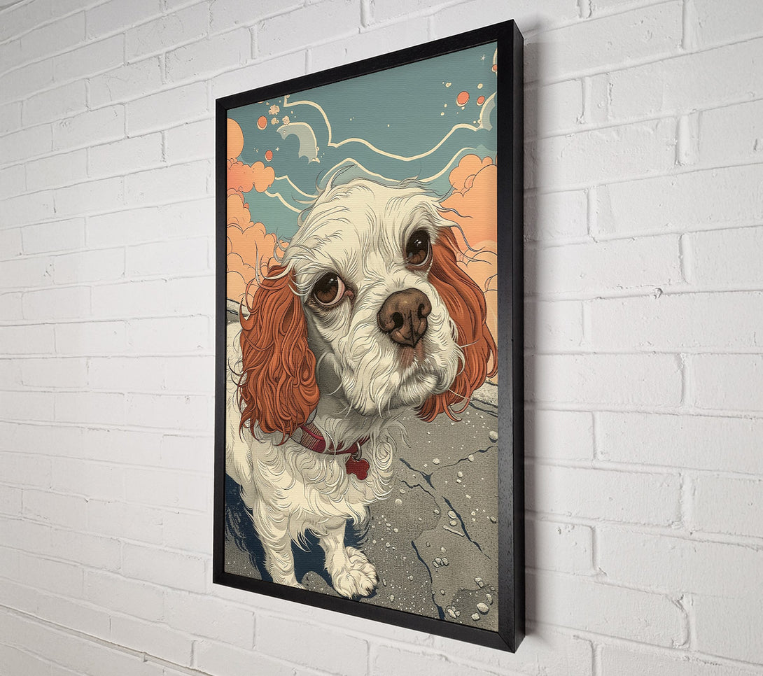  A Canvas Print of Dog Floppy Ears Canvas Print
