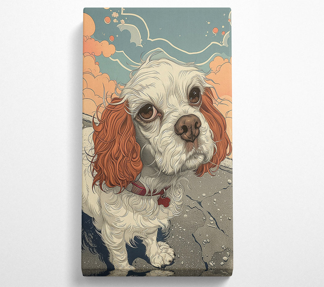  A Canvas Print of Dog Floppy Ears Canvas Print