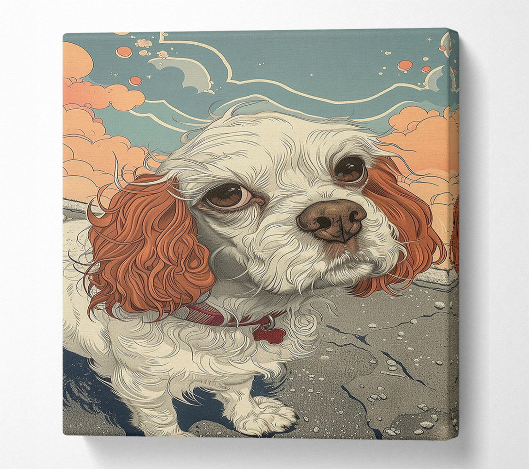  A Canvas Print of Dog Floppy Ears Canvas Print
