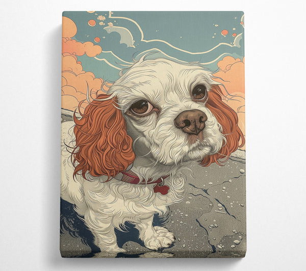  A Canvas Print of Dog Floppy Ears Canvas Print