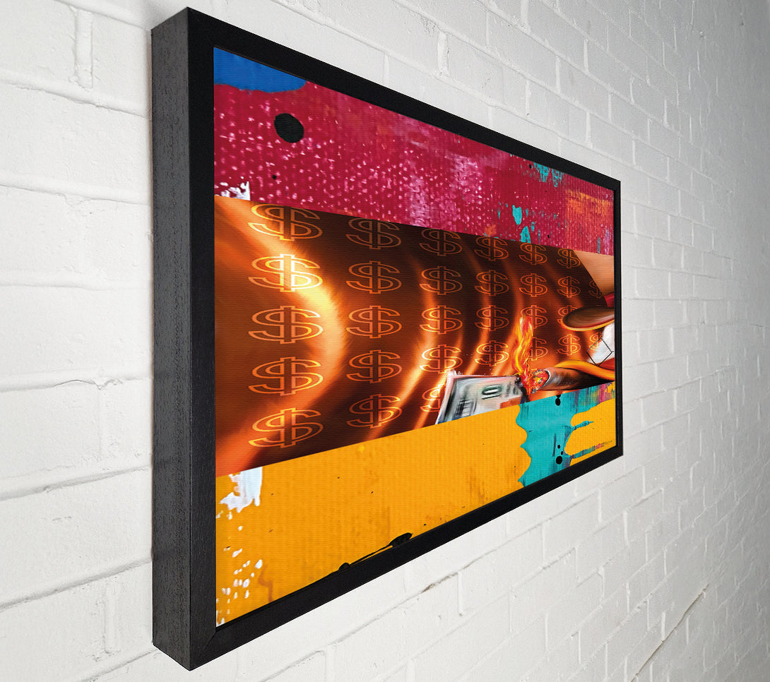  A Canvas Print of Dollar Duck Canvas Wall Art