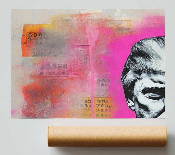Donald Trump Paint Drip Poster