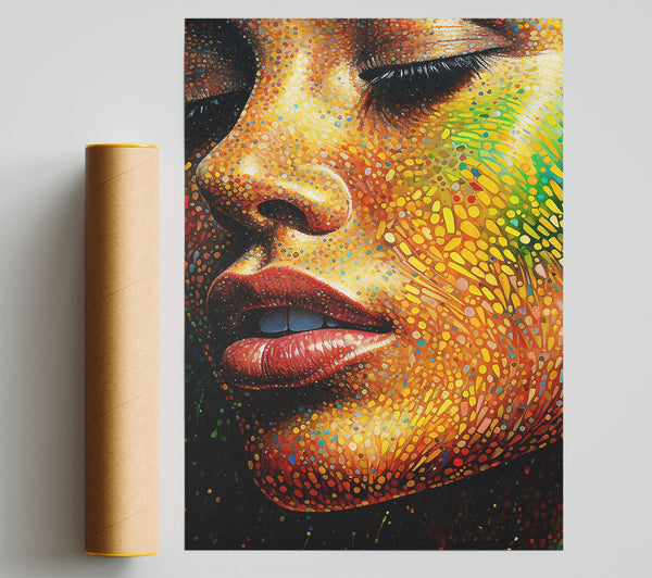 Dot Colour Woman Giclee Print