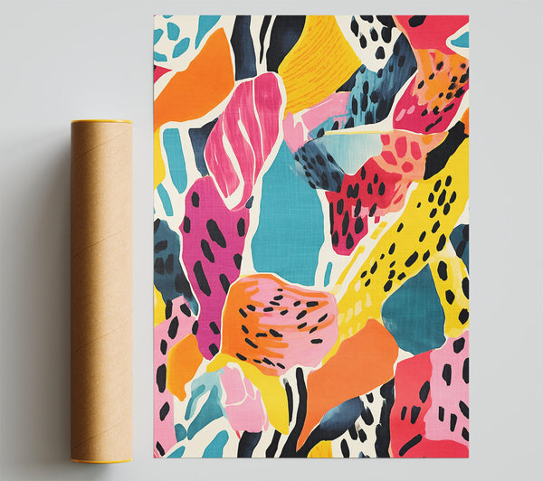 Dotted Shapes Giclee Print