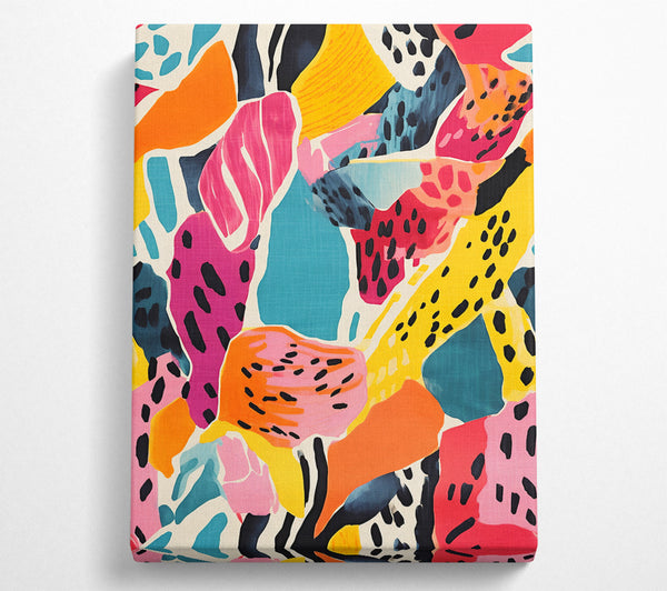  A Canvas Print of Dotted Shapes Canvas Print