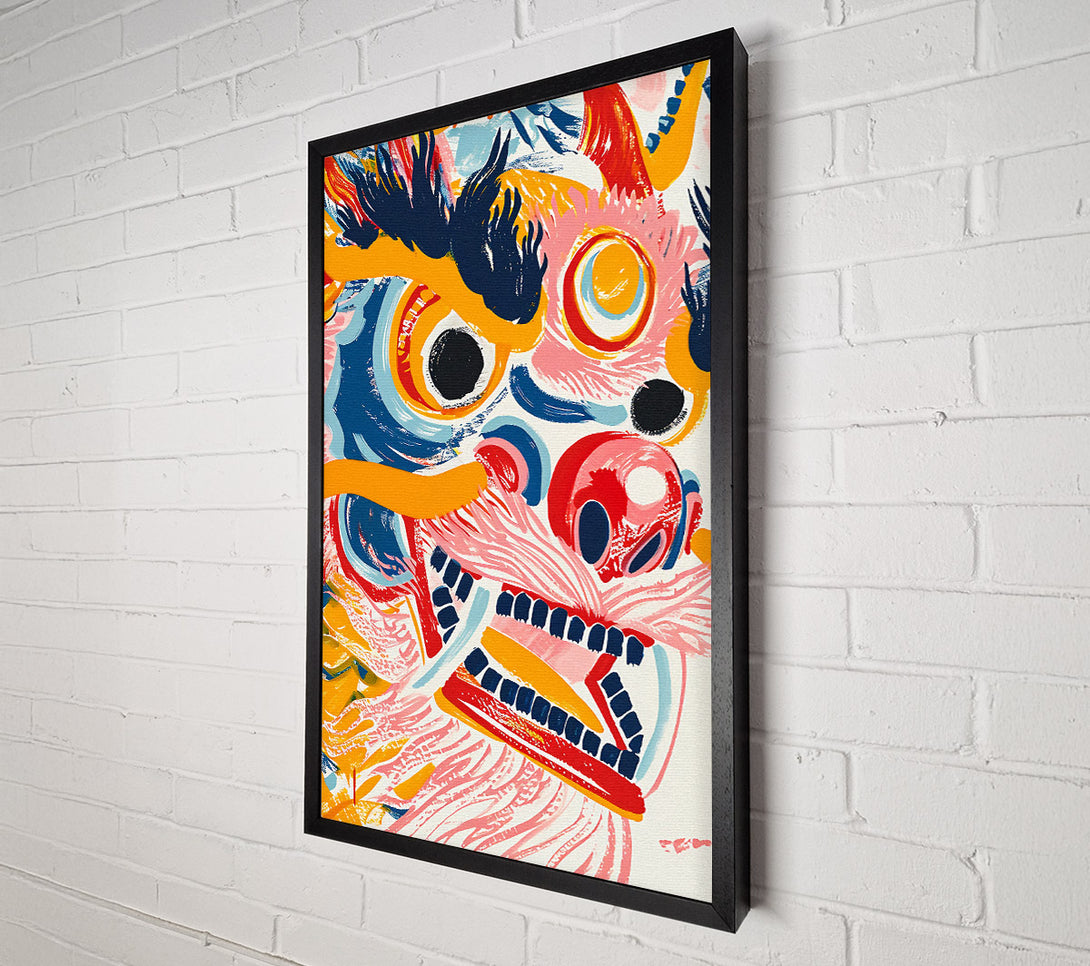  A Canvas Print of Dragon Brushstrokes Canvas Print