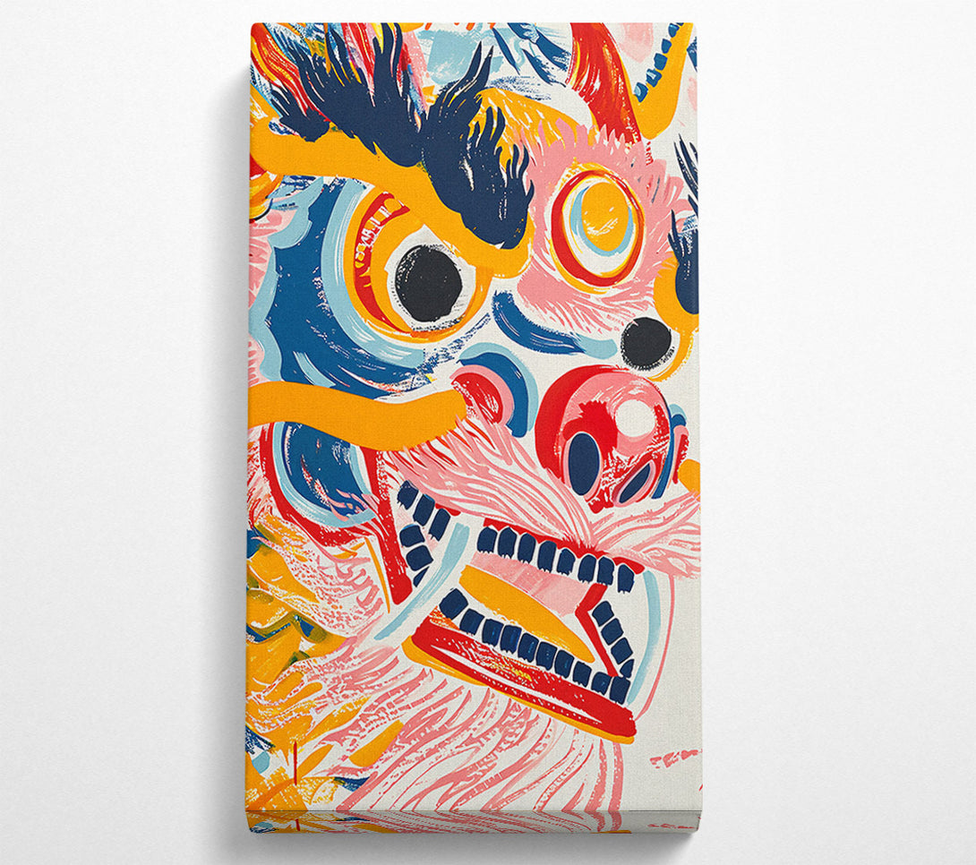 A Canvas Print of Dragon Brushstrokes Canvas Print