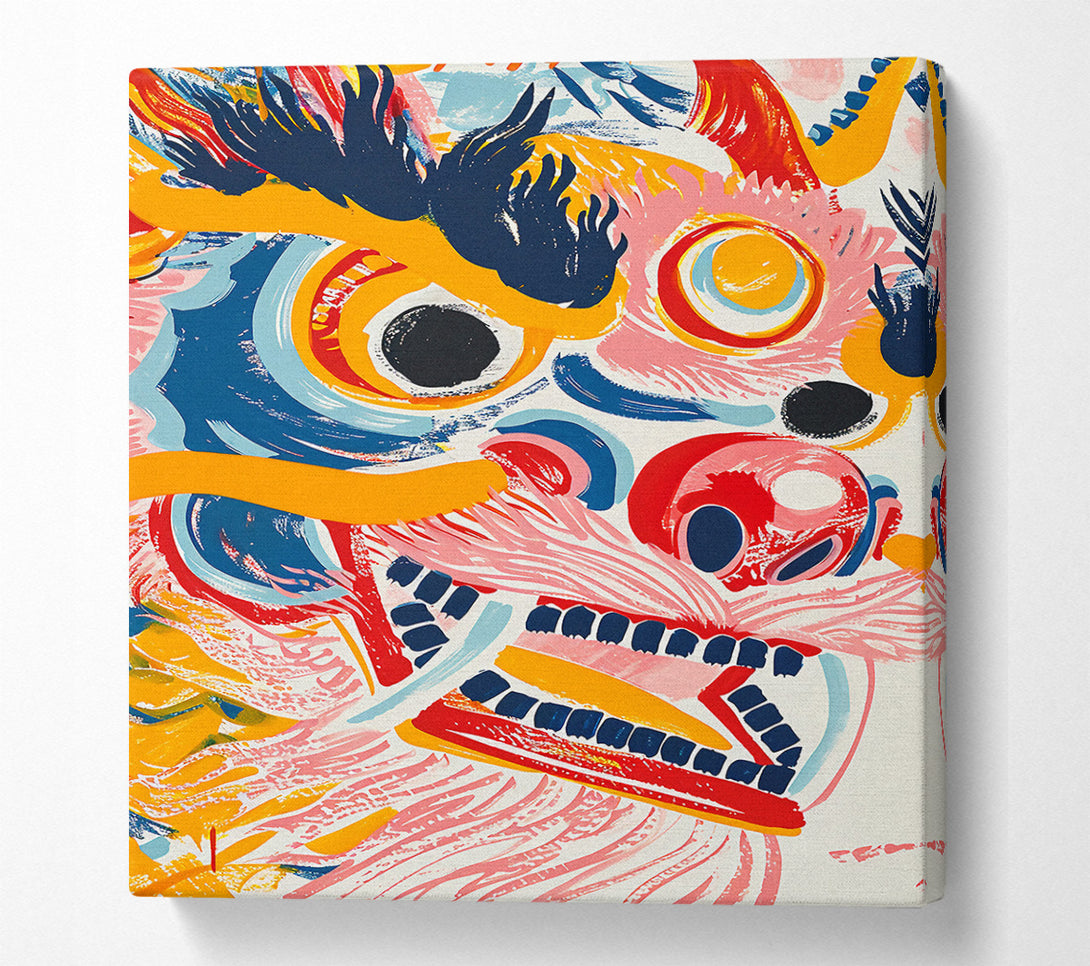  A Canvas Print of Dragon Brushstrokes Canvas Print