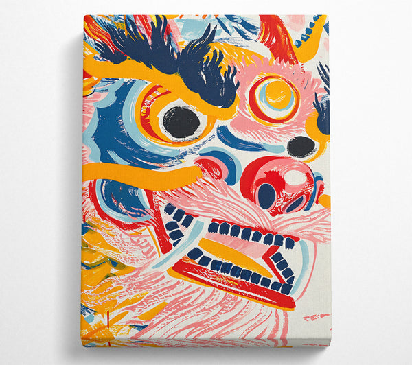  A Canvas Print of Dragon Brushstrokes Canvas Print