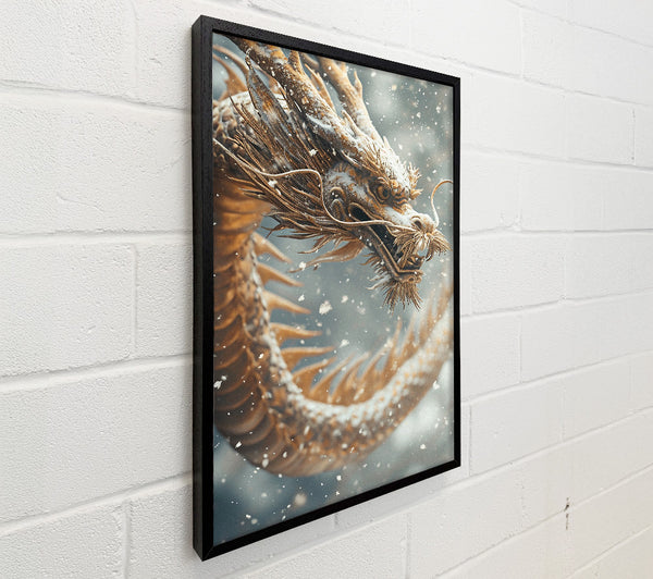 Dragon In The Snow Sky