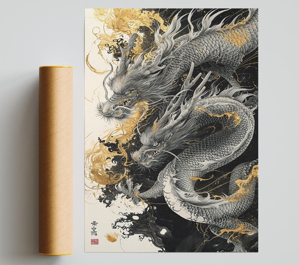 Dragon Marble Giclee Print
