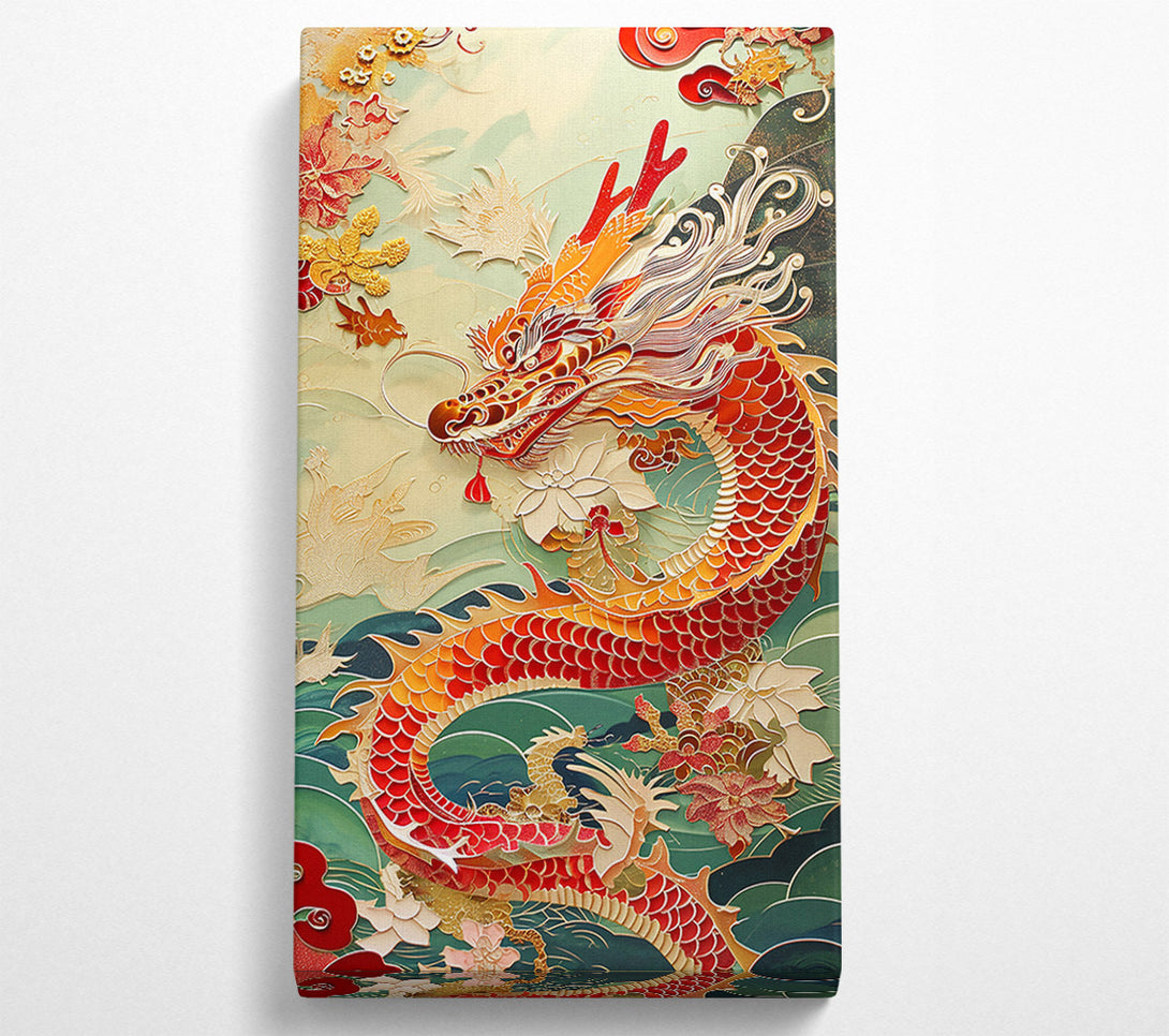  A Canvas Print of Dragon Waves Canvas Art