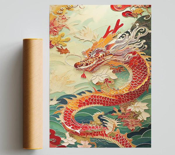 Dragon Waves Print