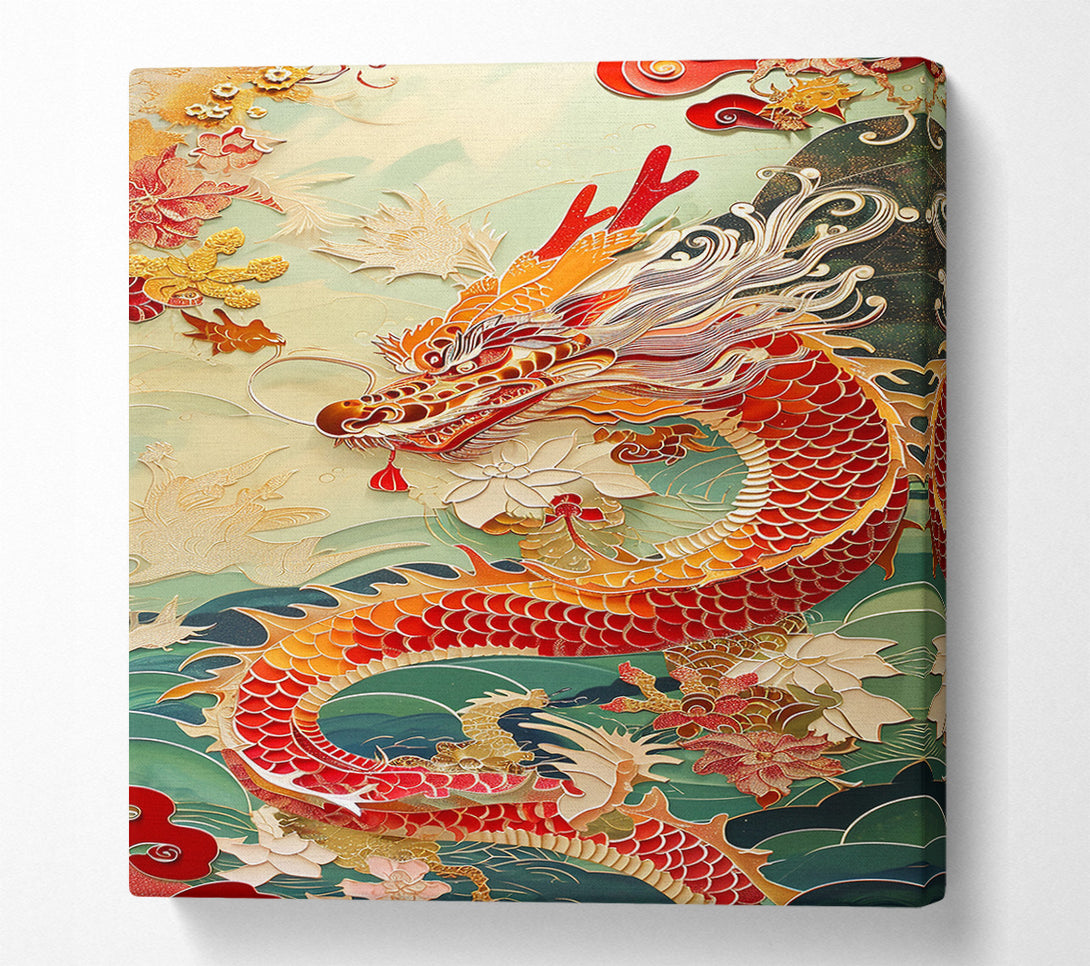  A Canvas Print of Dragon Waves Canvas Art