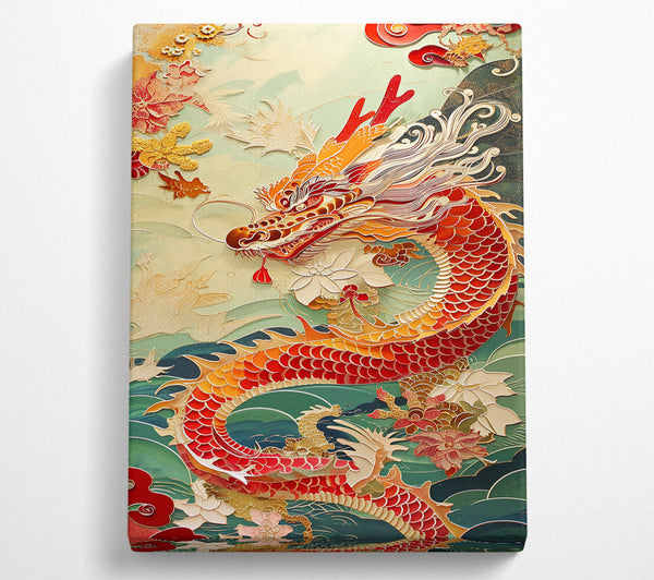  A Canvas Print of Dragon Waves Canvas Art