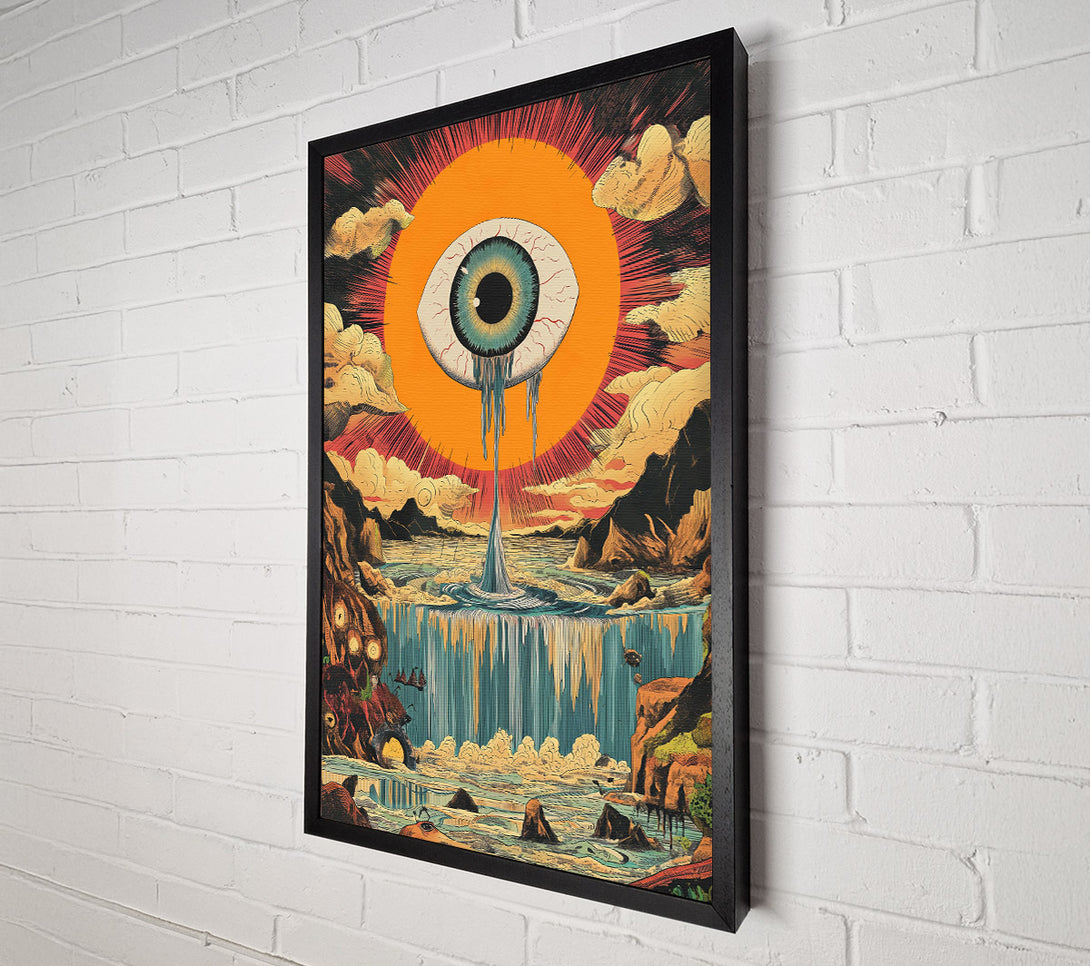  A Canvas Print of Dripping Eye Mountains Canvas Wall Art