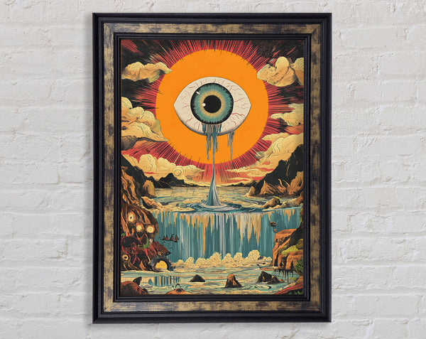 Dripping Eye Mountains Framed Print