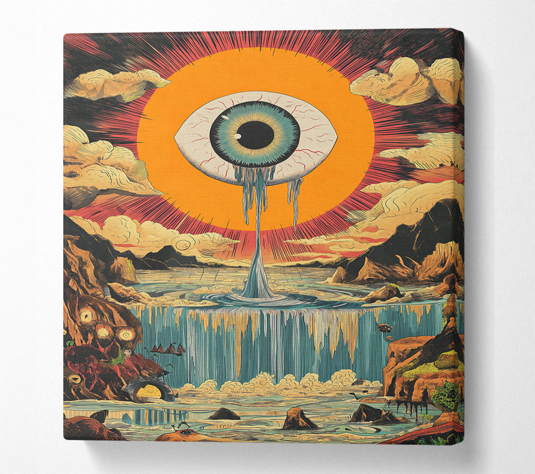  A Canvas Print of Dripping Eye Mountains Canvas Wall Art