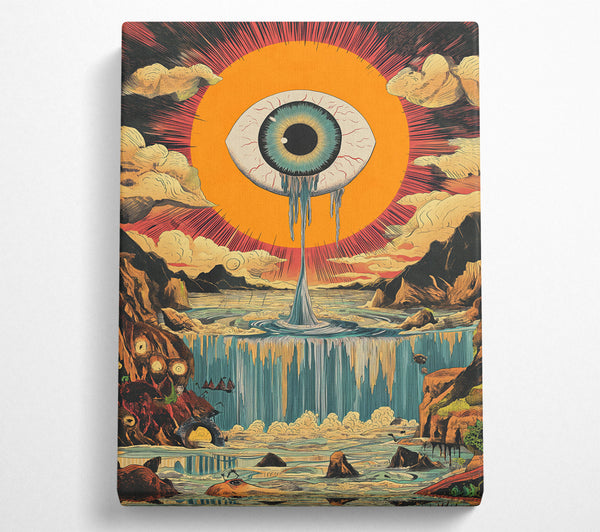  A Canvas Print of Dripping Eye Mountains Canvas Wall Art