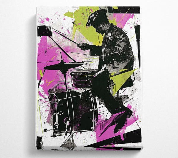  A Canvas Print of Drummer Music Canvas Wall Art