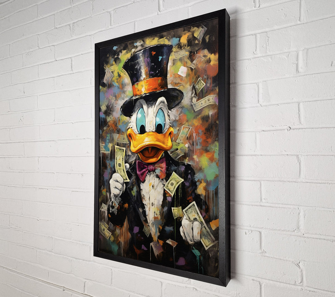  A Canvas Print of Duck Cash Money Canvas Art