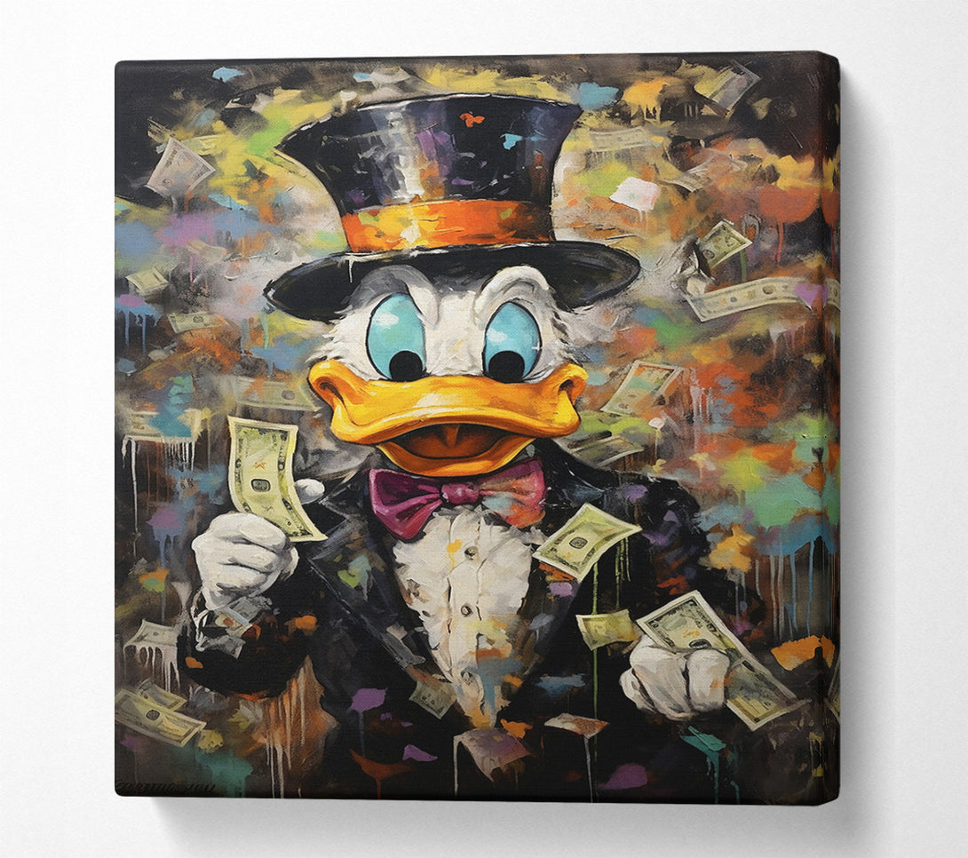  A Canvas Print of Duck Cash Money Canvas Art