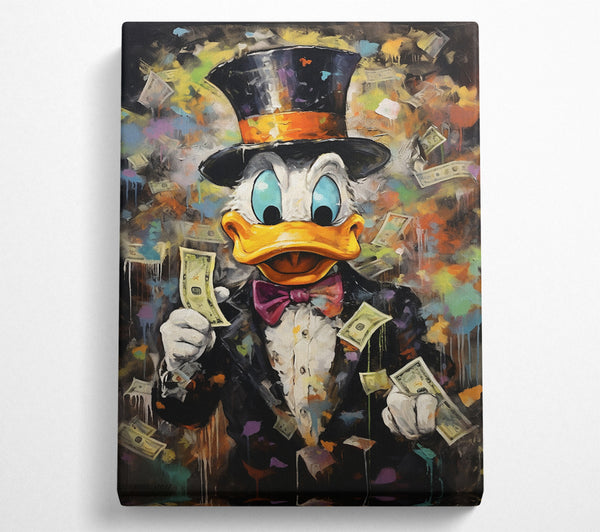  A Canvas Print of Duck Cash Money Canvas Art