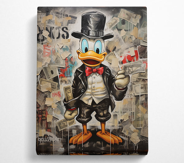 A Canvas Print of Duck Dollars Canvas Wall Art