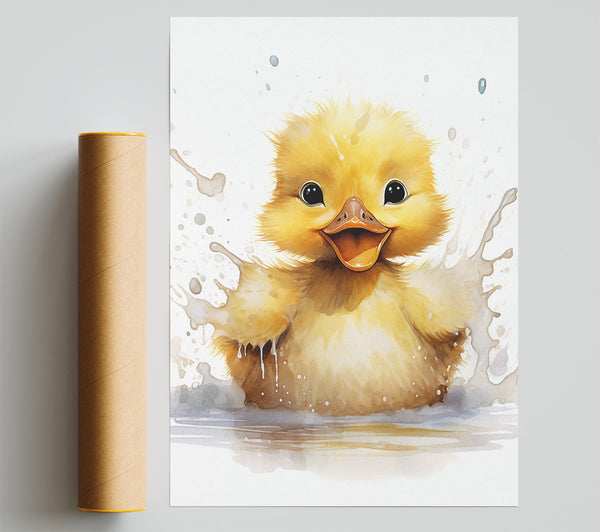 Duckling Splash Print