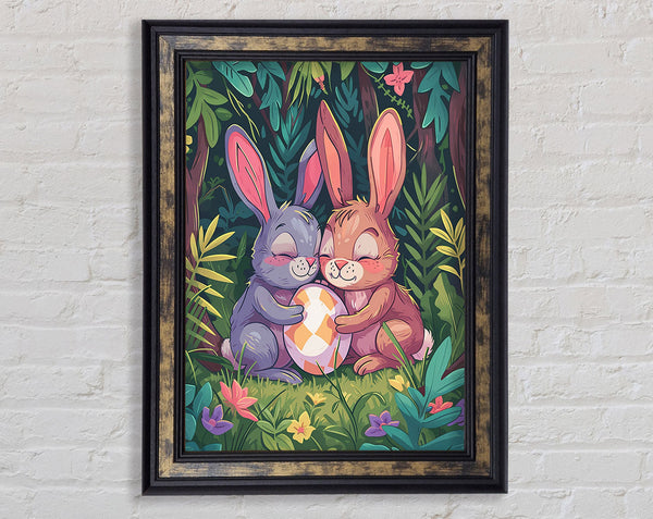 Easter Bunnies Framed Print