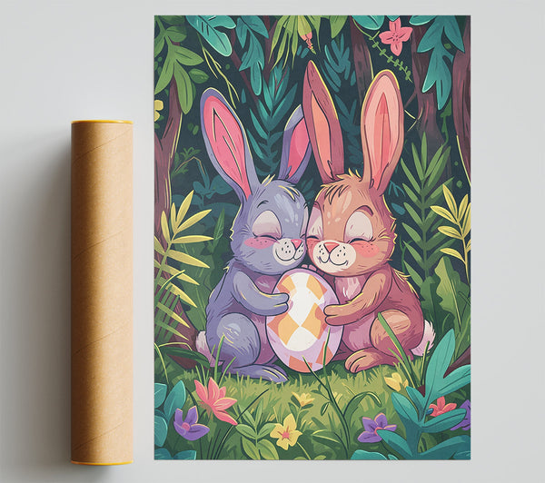 Easter Bunnies Poster