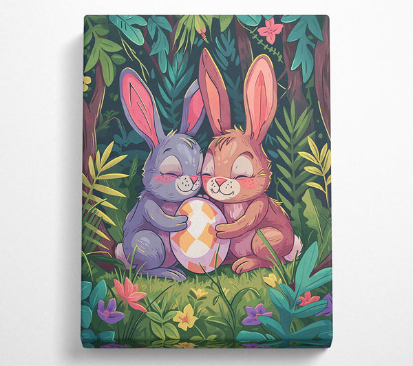  A Canvas Print of Easter Bunnies Canvas Art