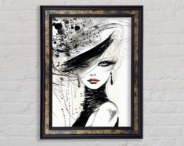 Eighties Style High Fashion Framed Print