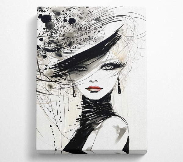  A Canvas Print of Eighties Style High Fashion Canvas Art