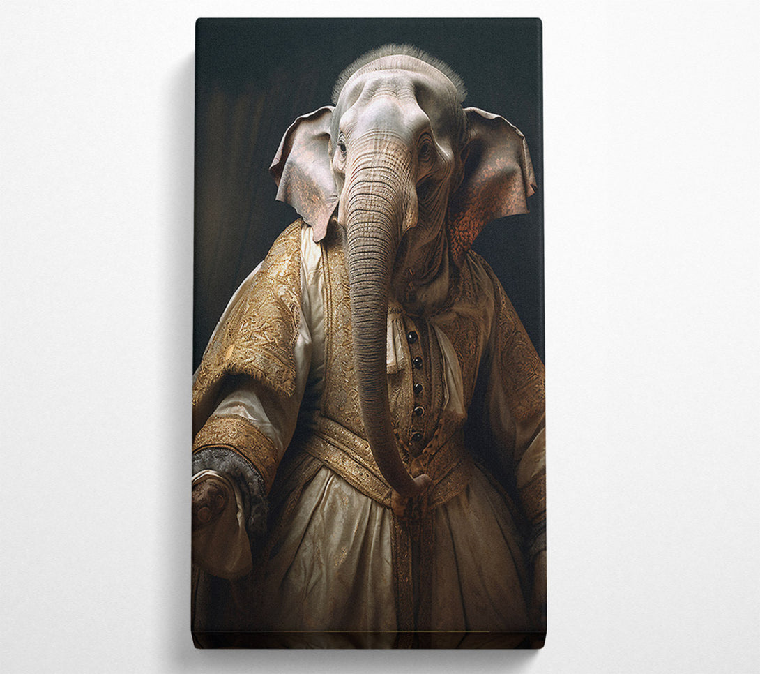 A Canvas Print of Elephant Dress Renaissance Canvas Art