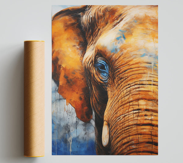 Elephant Watercolour Print